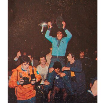 Pancho Sá festeja la Copa