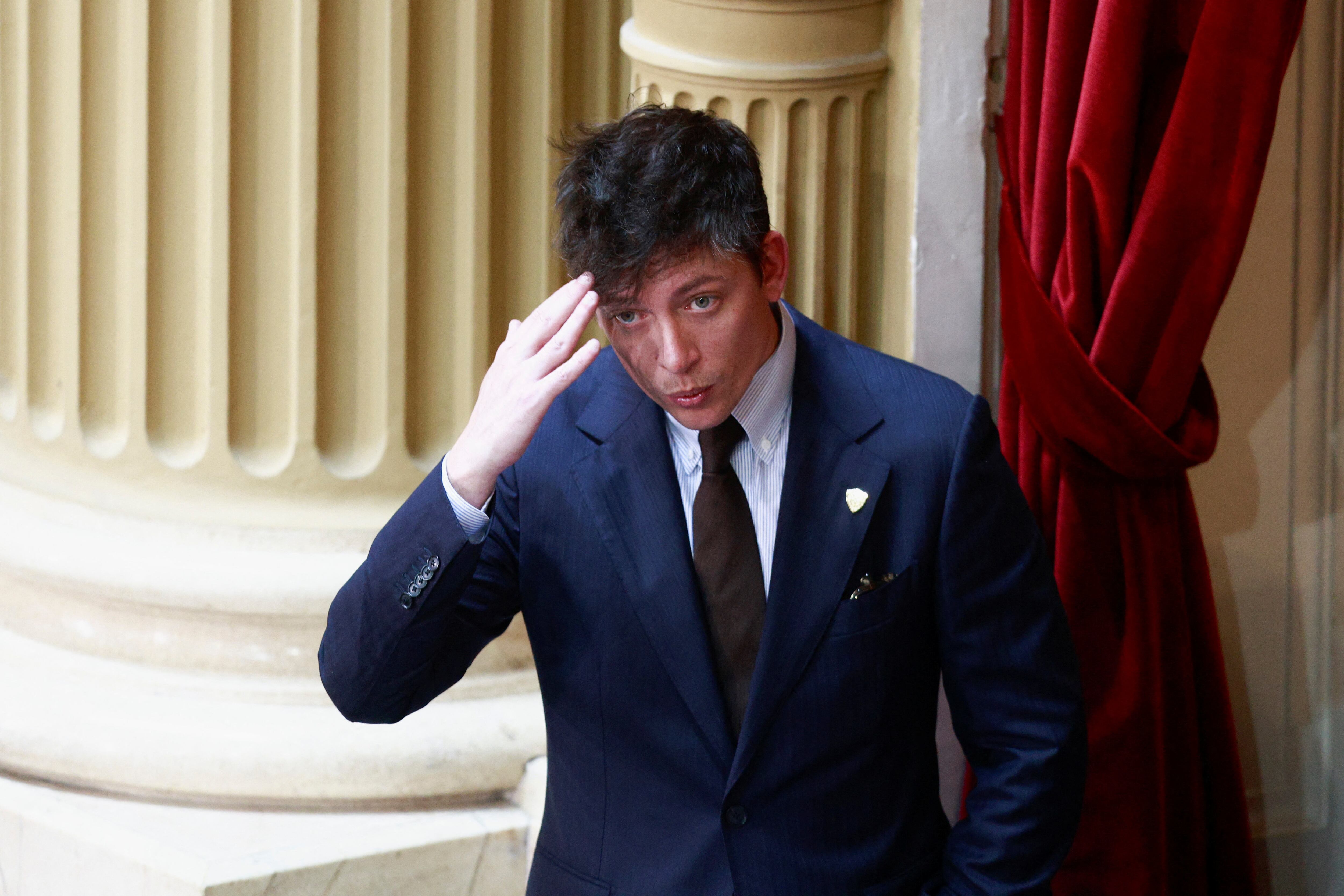 Lugones también se reunió con Santiago Caputo (REUTERS/Matias Baglietto)