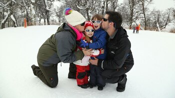 Noelia, Marcelo y sus pequeñas