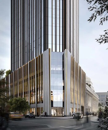 Con locales y oficinas en