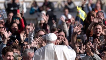 El papa, en una audiencia