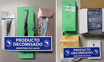 El Ministerio de Salud decomisó 117 productos y emitió órdenes sanitarias tras identificar equipo biomédico sin registro en outlets de la región. Crédito: MEIC