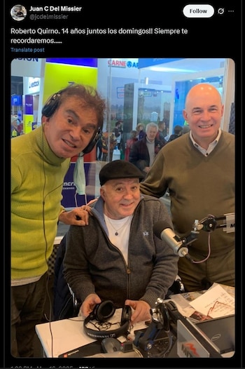 Juan Carlos Del Missier despidió