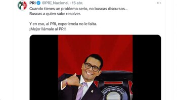 El PRI publicó un supuesto