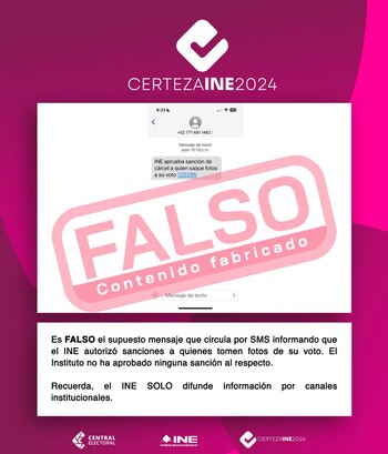 El INE señaló que no