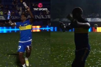 Luis Advíncula y su tremendo baile en celebración con Boca Juniors.