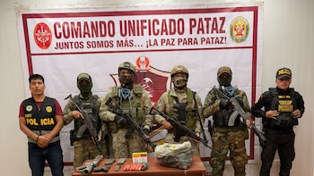 Mil explosivos, seis fusiles y cientos de municiones fueron incautados en Pataz
