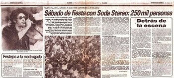 La nota en el diario