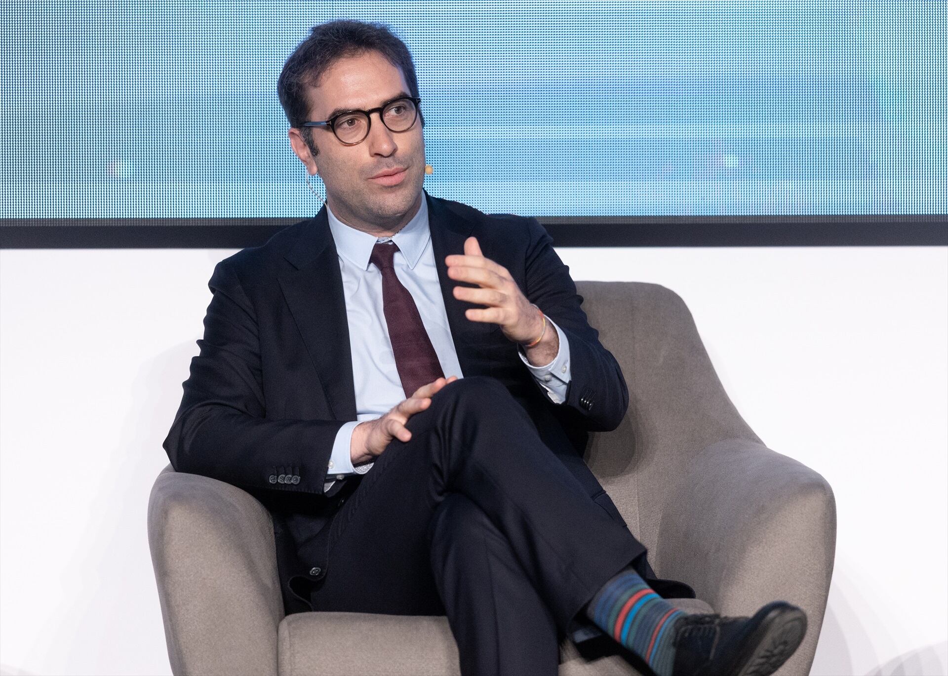 El ministro de Economía, Comercio y Empresa, Carlos Cuerpo interviene druante el ‘Foro ICEX 2025’, en la Nave Madrid. Eduardo Parra / Europa Press10/7/2025