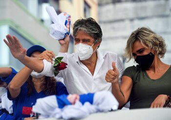 Ecuadorean presidential candidate Guillermo Lasso
