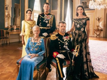 La familia real danesa, en
