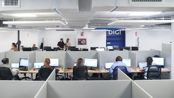 La plantilla de Digi reactiva