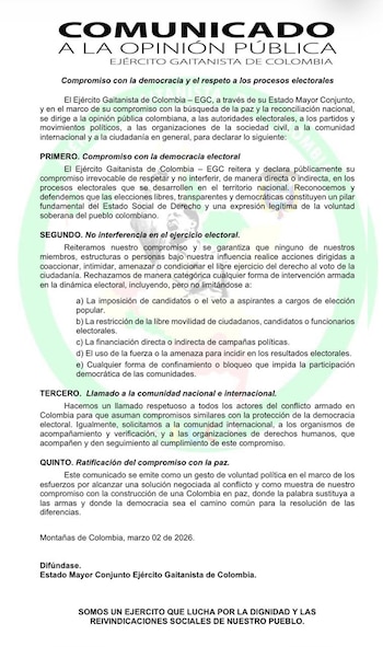 En el documento, el grupo