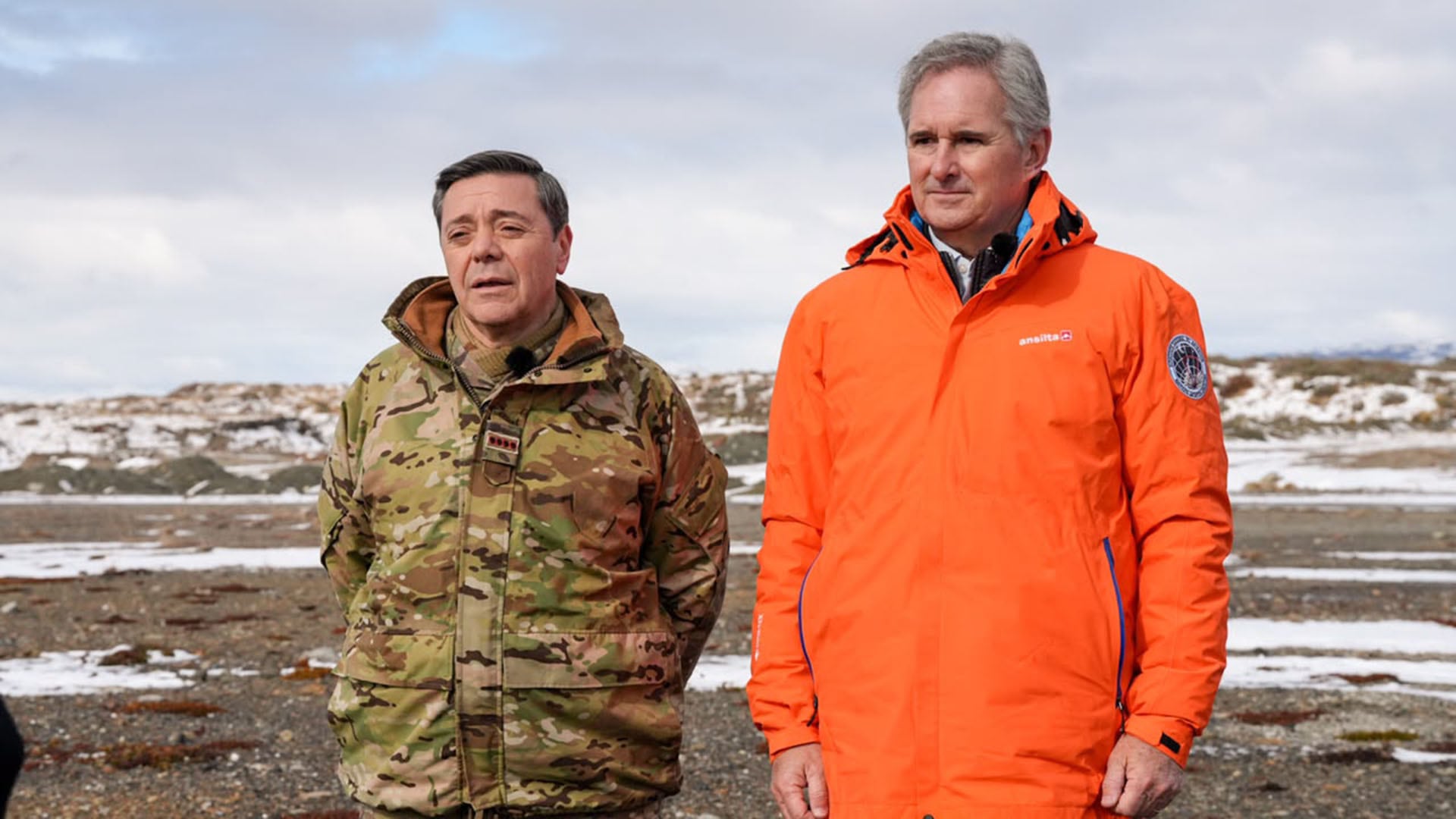 Pablo Quirno y Carlos Presti, en su reciente viaje a Ushuaia
