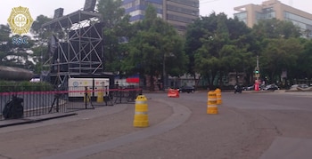 Reducción de carriles en Reforma. (Redes Sociales)
