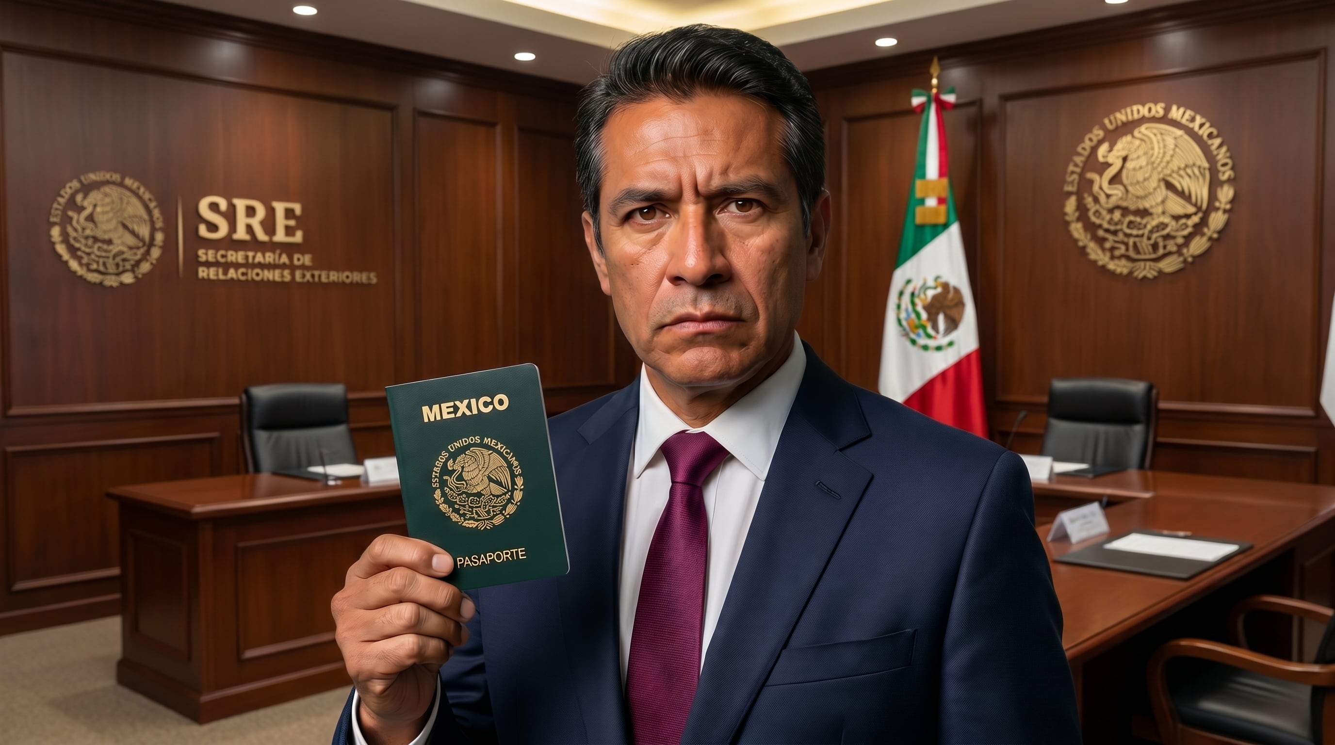 La afirmación había sido presentada como un hecho confirmado bajo un titular categórico: “Ya es oficial: México NO dejará salir del País a mexicanos y extranjeros que tengan pendiente este trámite en su pasaporte” (Imagen Ilustrativa Infobae)