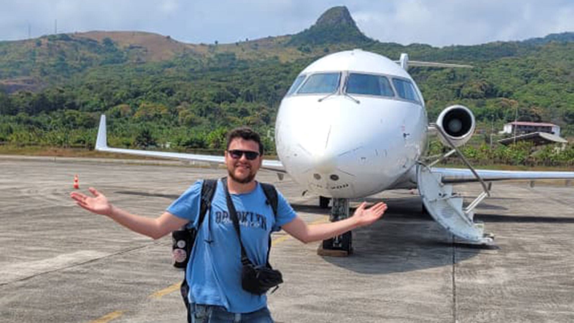 Para llegar a Annobón, el influencer argentino