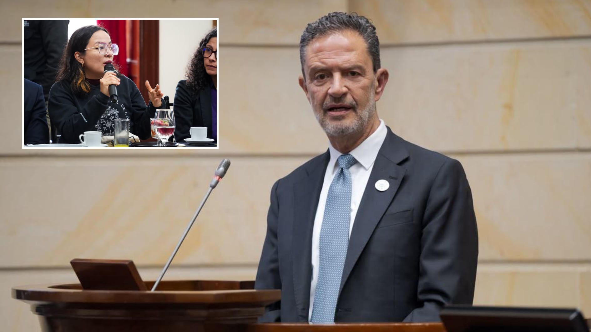 El caso se suma a la polémica en la Cancillería luego de que se denunció por parte del representante a la Cámara Daniel Monroy (Pacto Histórico) que Gina González Grau, actual secretaria general de la Cancillería, se habría certificado a sí misma cinco años de experiencia - créditos Ministerio de Relaciones Exteriores | @JenniferPedraz/X
