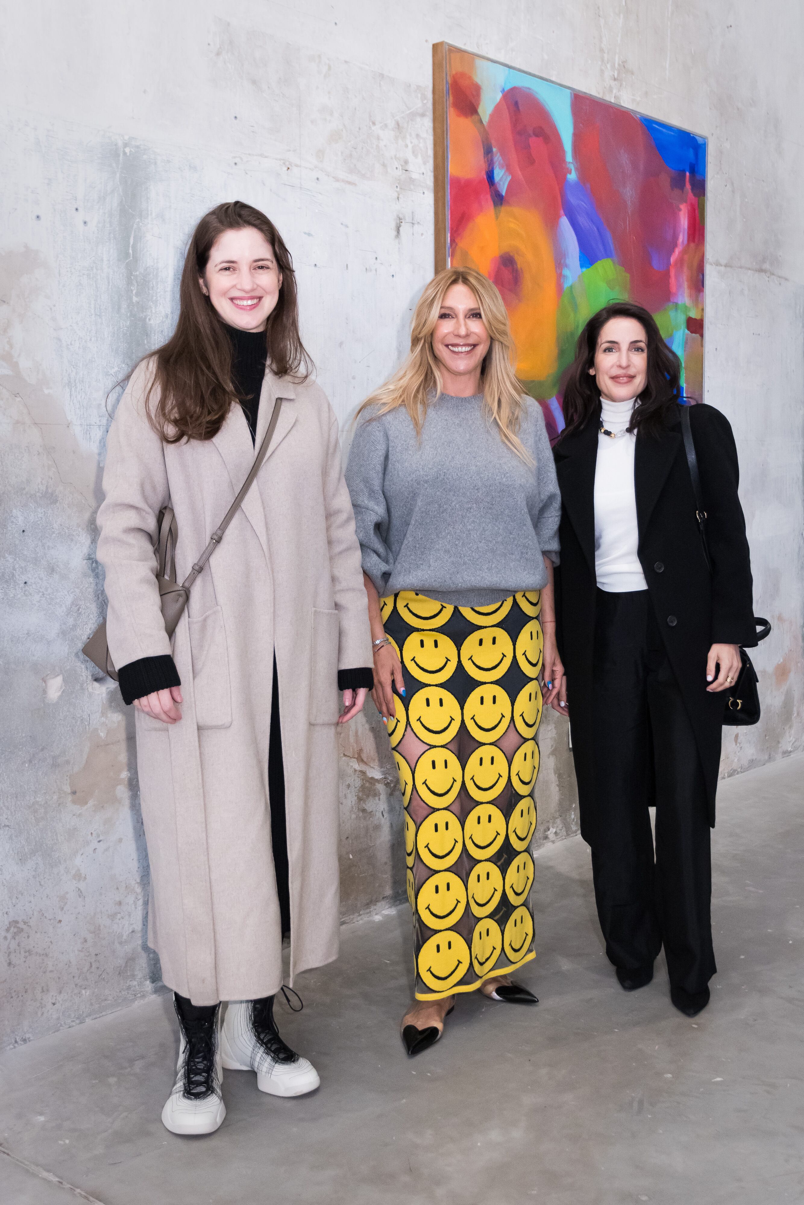 Ama Amoedo, junto a su equipo de Fundación Ama Amoedo, Verónica Flom y Laura Hakel