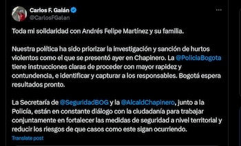 El mensaje de Carlos Fernando