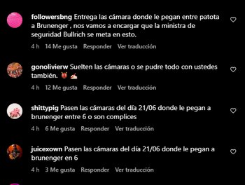 Los comentarios en el anuncio