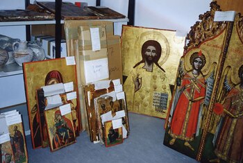 Obras recuperadas tras la detención