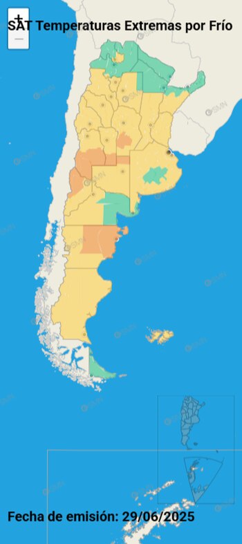 El SMN emitió una alerta