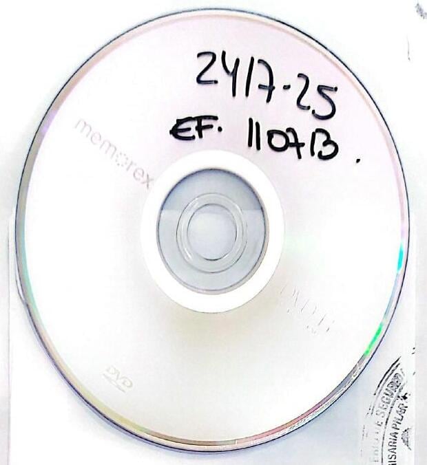 Un DVD secuestrado en el marco de la causa