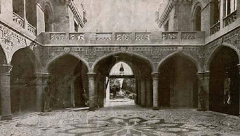 Interior del castillo, con sus