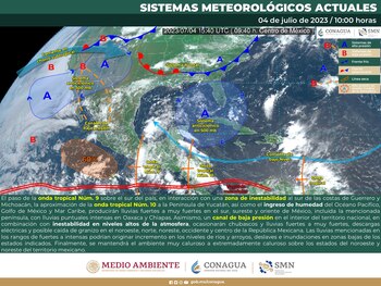 La Tormenta Tropical provocará lluvias