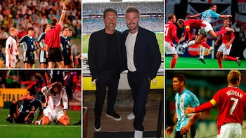 “Un error estúpido que cambió mi vida”: la patada a Simeone que hundió a Beckham y la foto que los unió antes de Argentina-Inglaterra