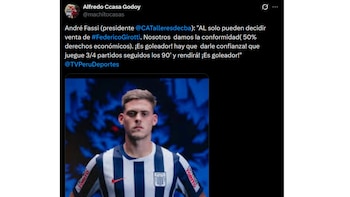 Declaración de Andrés Fassi, presidente de Talleres de Córdoba, sobre el presente de Federico Girotti en Alianza Lima. - captura: Twitter Alfredo Ccasa Godoy