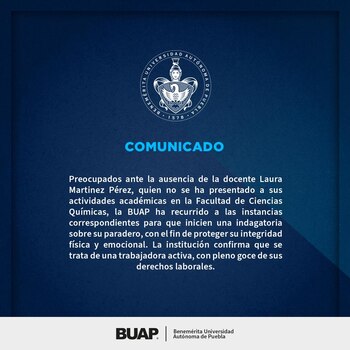 Comunicado de la BUAP el