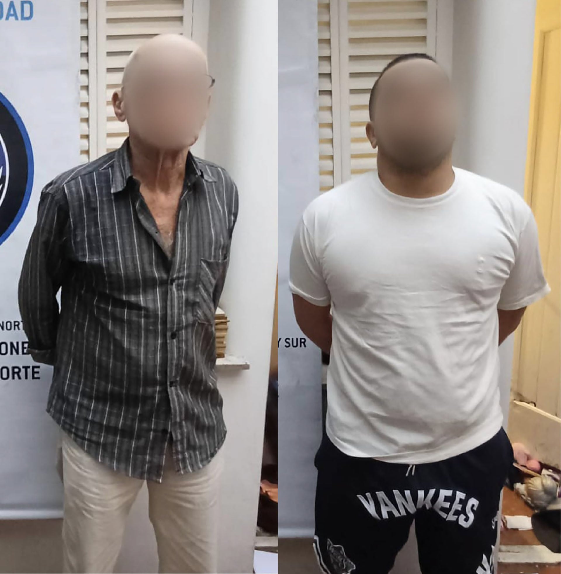 Los detenidos tienen 70 y 34 años