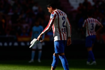 El defensa uruguayo del Atlético de Madrid José María Giménez. (EFE/ Sergio Pérez)