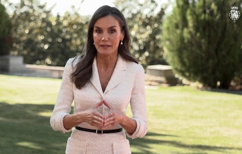 Captura de video facilitado por la Casa Real en el que a reina Letizia ha advertido de las consecuencias de inhalar las sustancias que contienen los vapeadores y otros productos de tabaco calentado. (EFE/ Casa Real)
