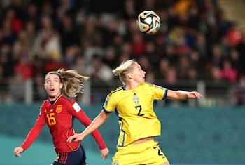 Jonna Andersson en acción con