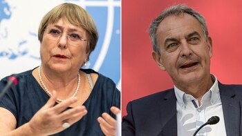 Michelle Bachelet y José Luis Rodríguez Zapatero