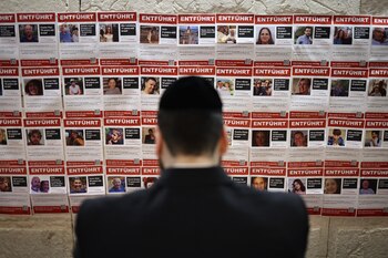 Carteles de los rehenes de