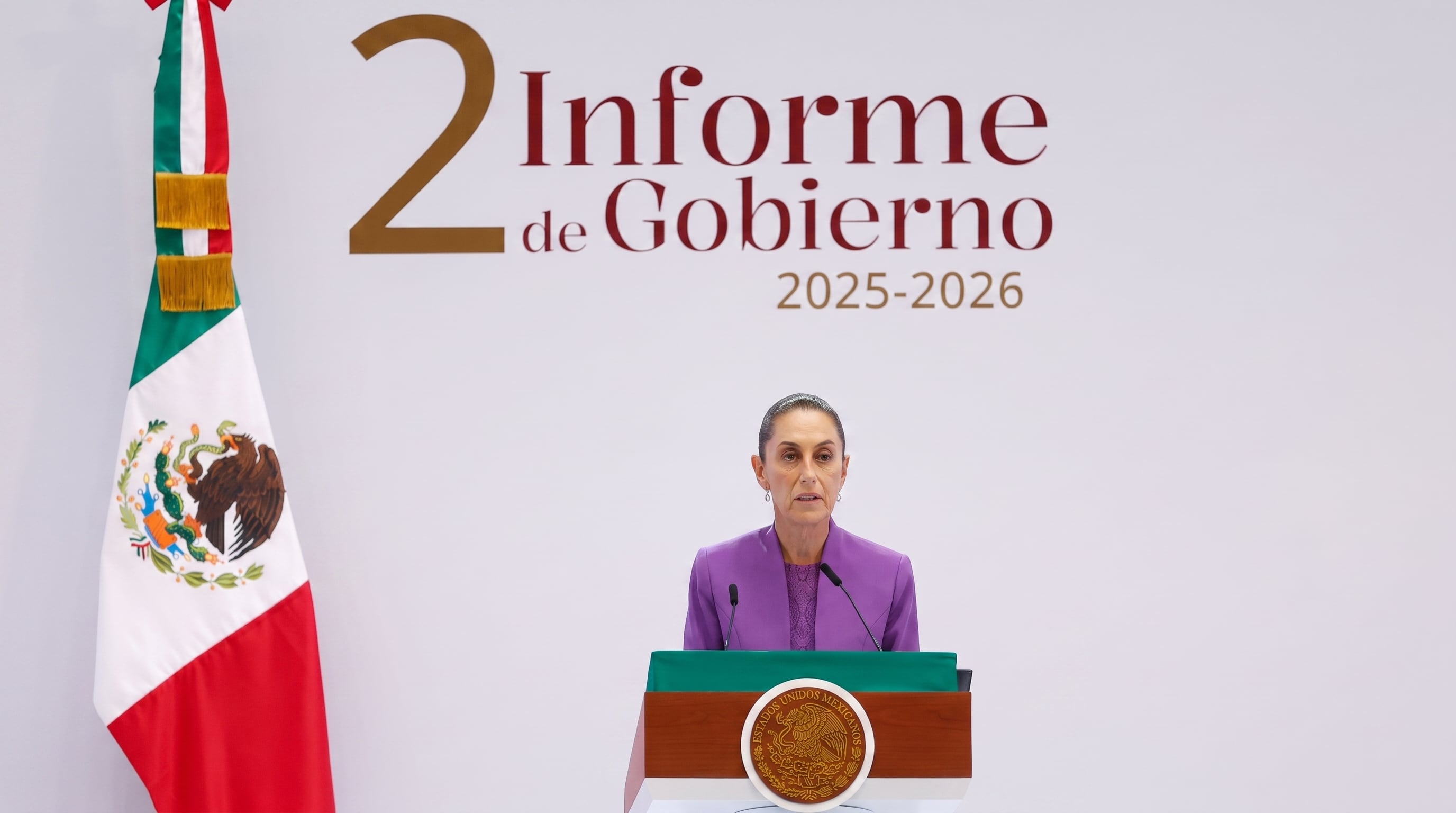 El mensaje presidencial destacó resultados en economía, programas sociales y seguridad, pero dejó fuera varios temas polémicos y pendientes de su administración. EFE/Sáshenka Gutiérrez