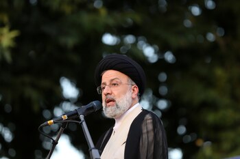 El candidato Ebrahim Raisi se