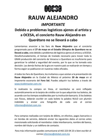 Este fue el comunicado en