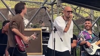 Gran sorpresa: Abel Pintos estuvo