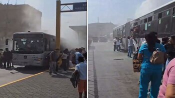 Bus del Metropolitano se incendió