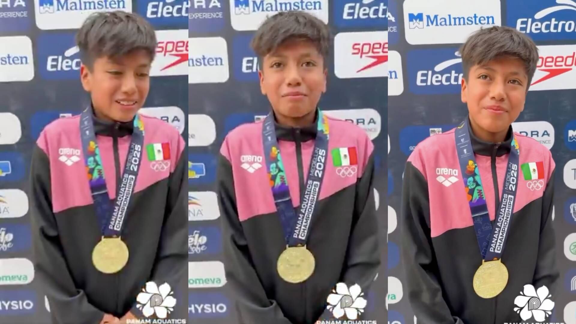 Sus palabras y la dedicatoria a su madre hicieron que el joven clavadista mexicano se hiciera viral. (Panam Aquatics)