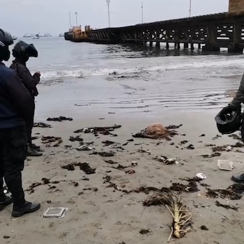 Restos de un cuerpo descuartizado