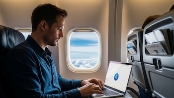 Pasajero se conectó indebidamente a