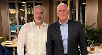 Iván Duque y Mike Pence
