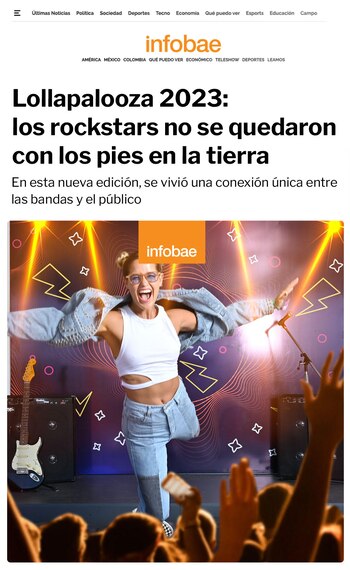 Espacio Infobae en Lollapalooza Argentina