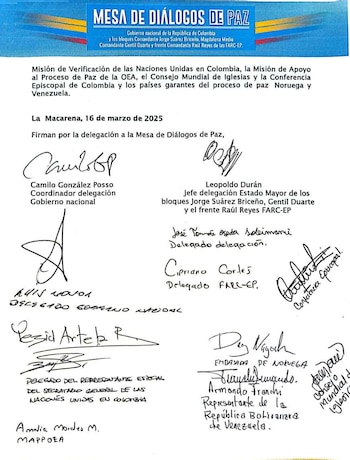 Comunicado Delegaciones Gobierno Petro y
